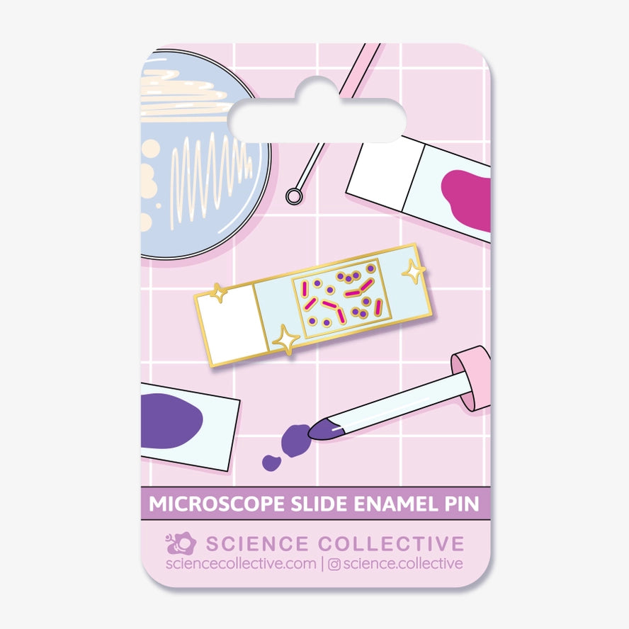 Microscope Slide Enamel Pin