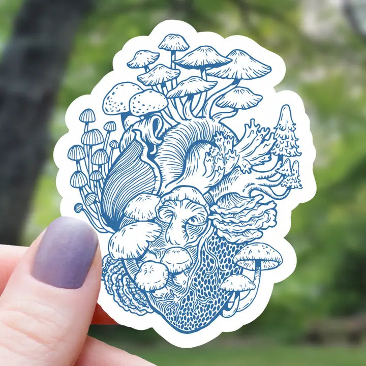 Fungal Heart Sticker