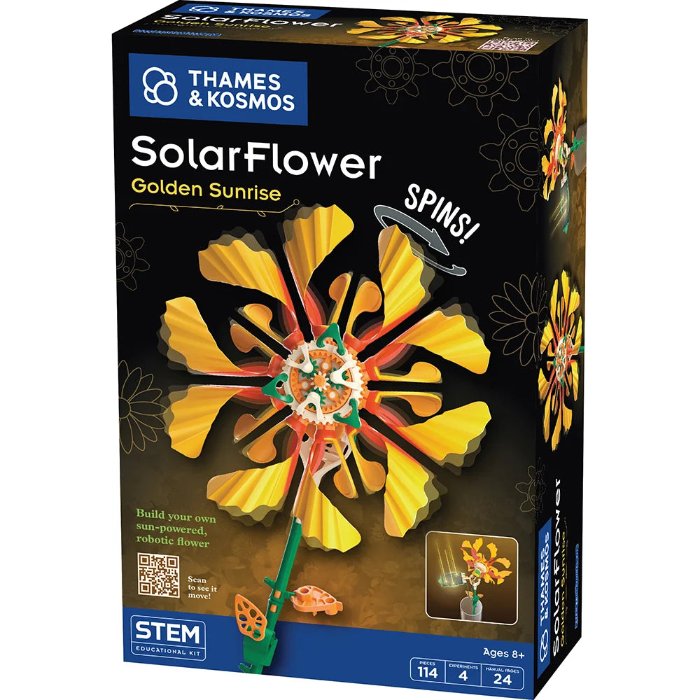 Golden Sunrise Solar Flower