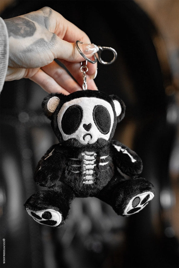 Grumpy Bones Bear Keychain