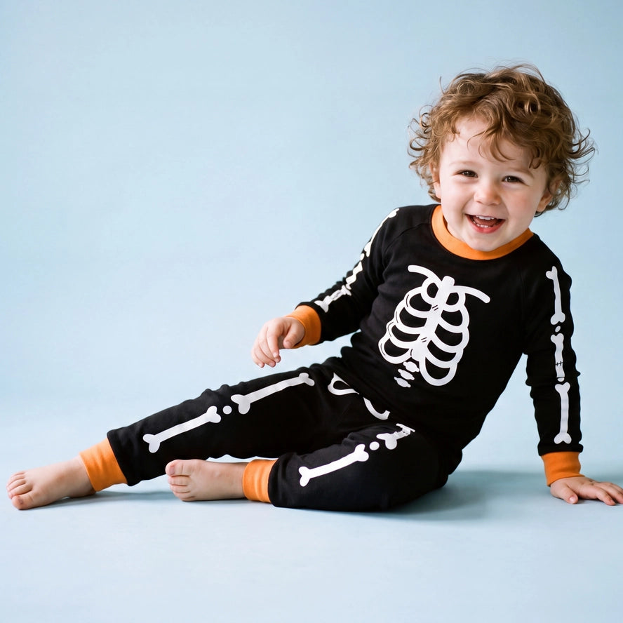 Skeleton Glow Pj's XS (12-18m)