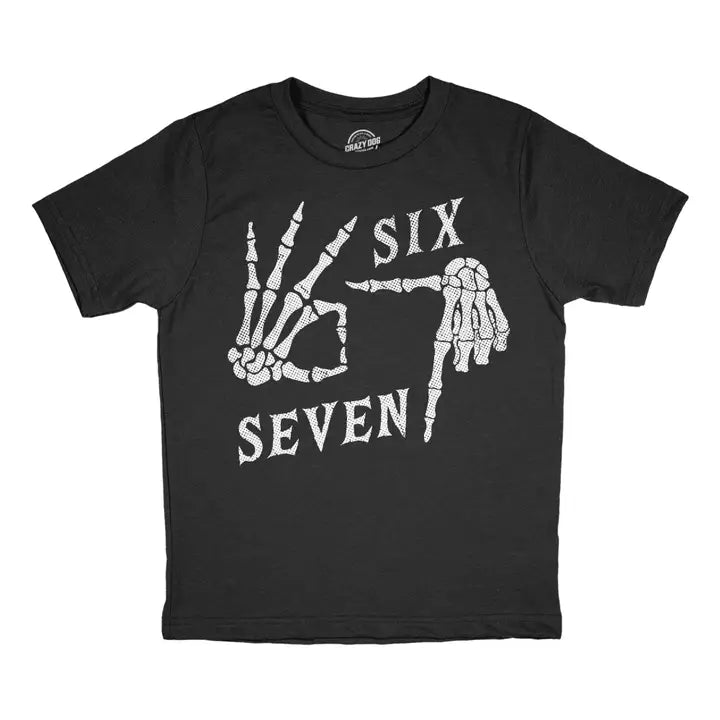 6 7 Skeleton Kids T-Shirt