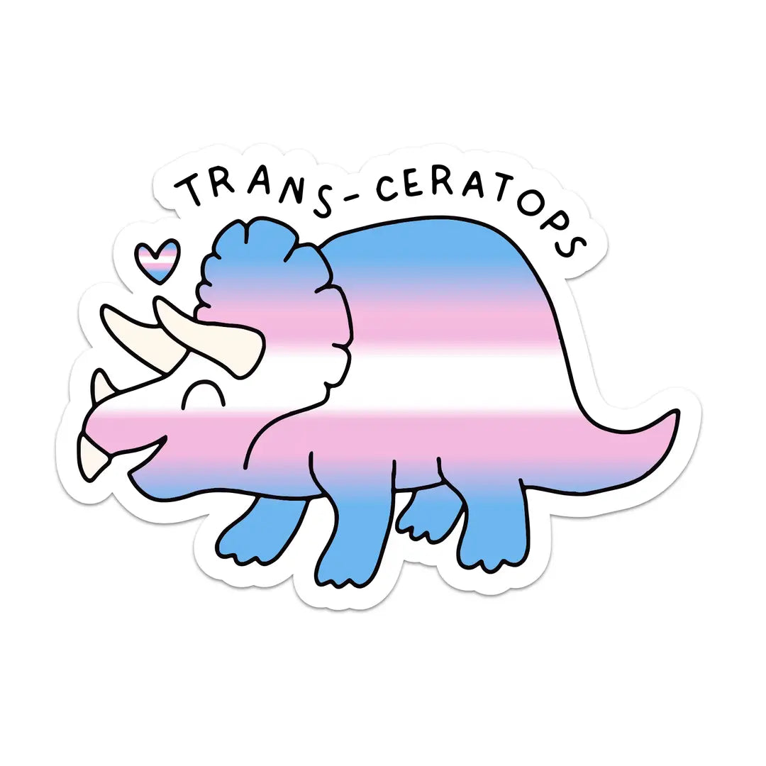Trans-Ceratops Pride Sticker