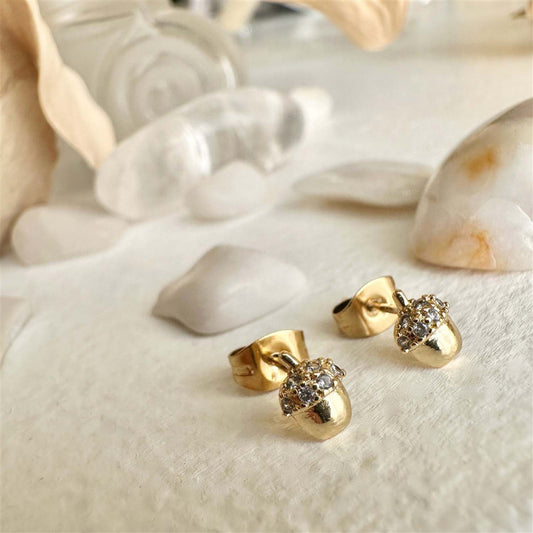 Acorn Stud Earrings