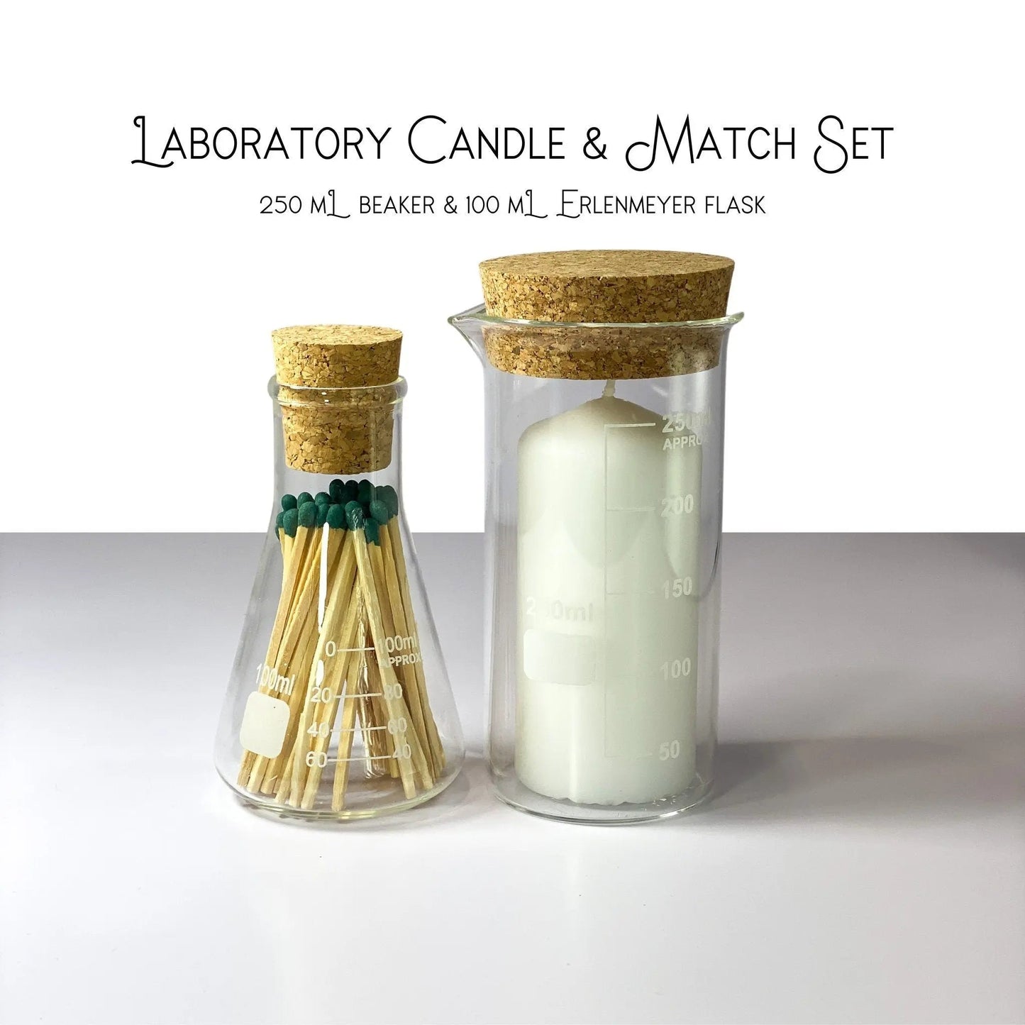 Beaker Candle + Match Set