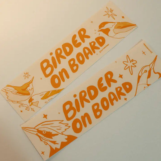 Birder on Board Bumper Sticker