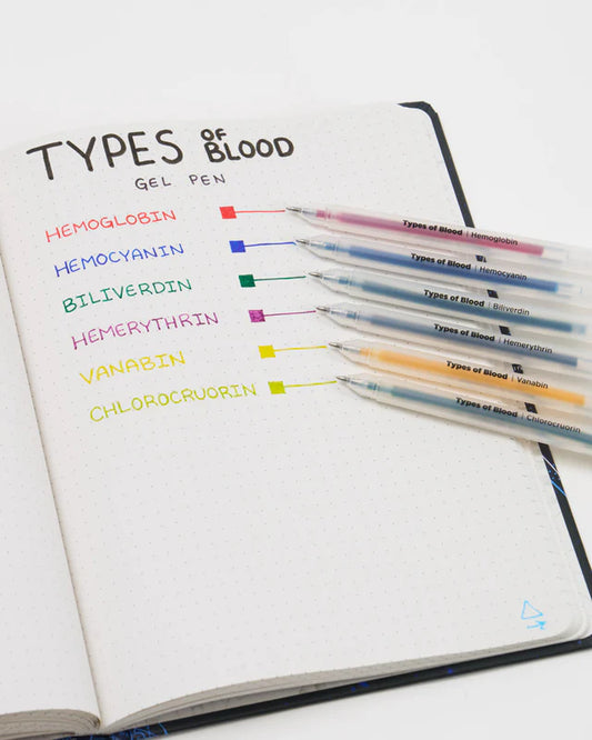 Blood Types Gel Pen