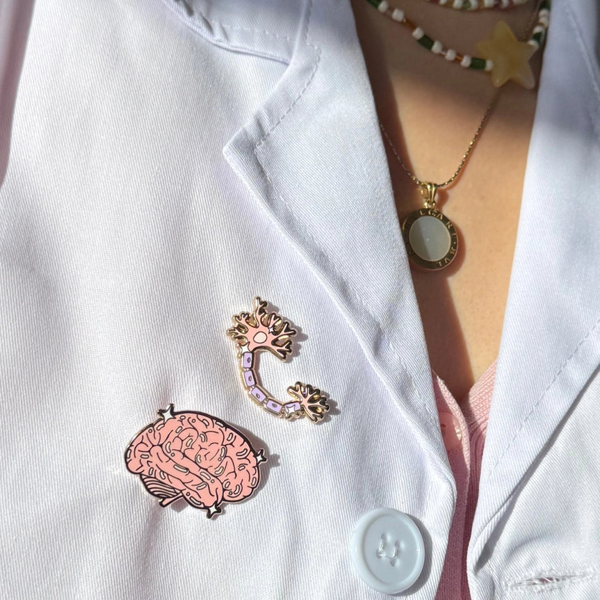 Brain Enamel Pin