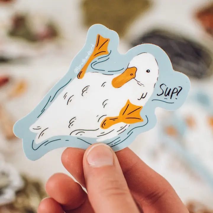 Cute Duck Waterproof Sticker