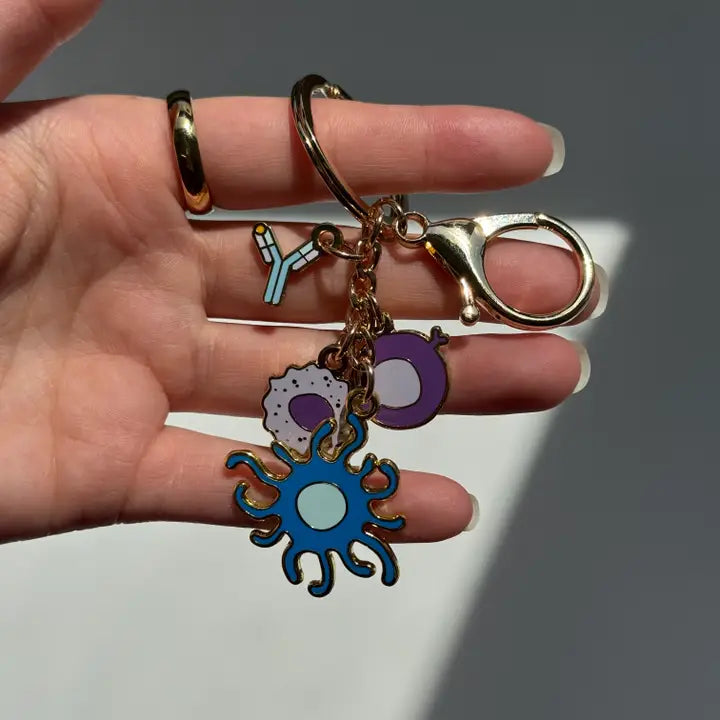 Immune Cells Keychain