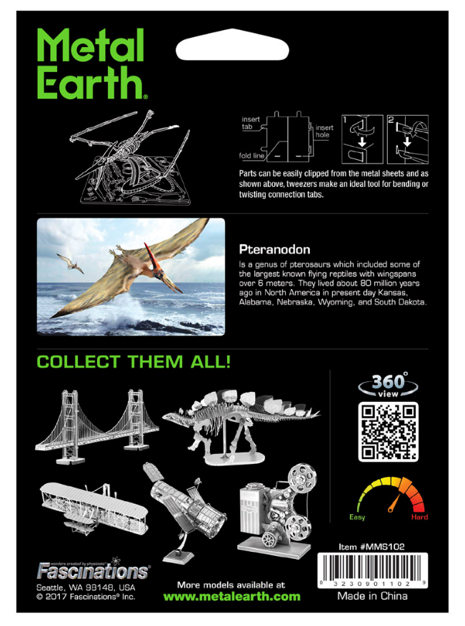 Metal Earth Pteranodon Model