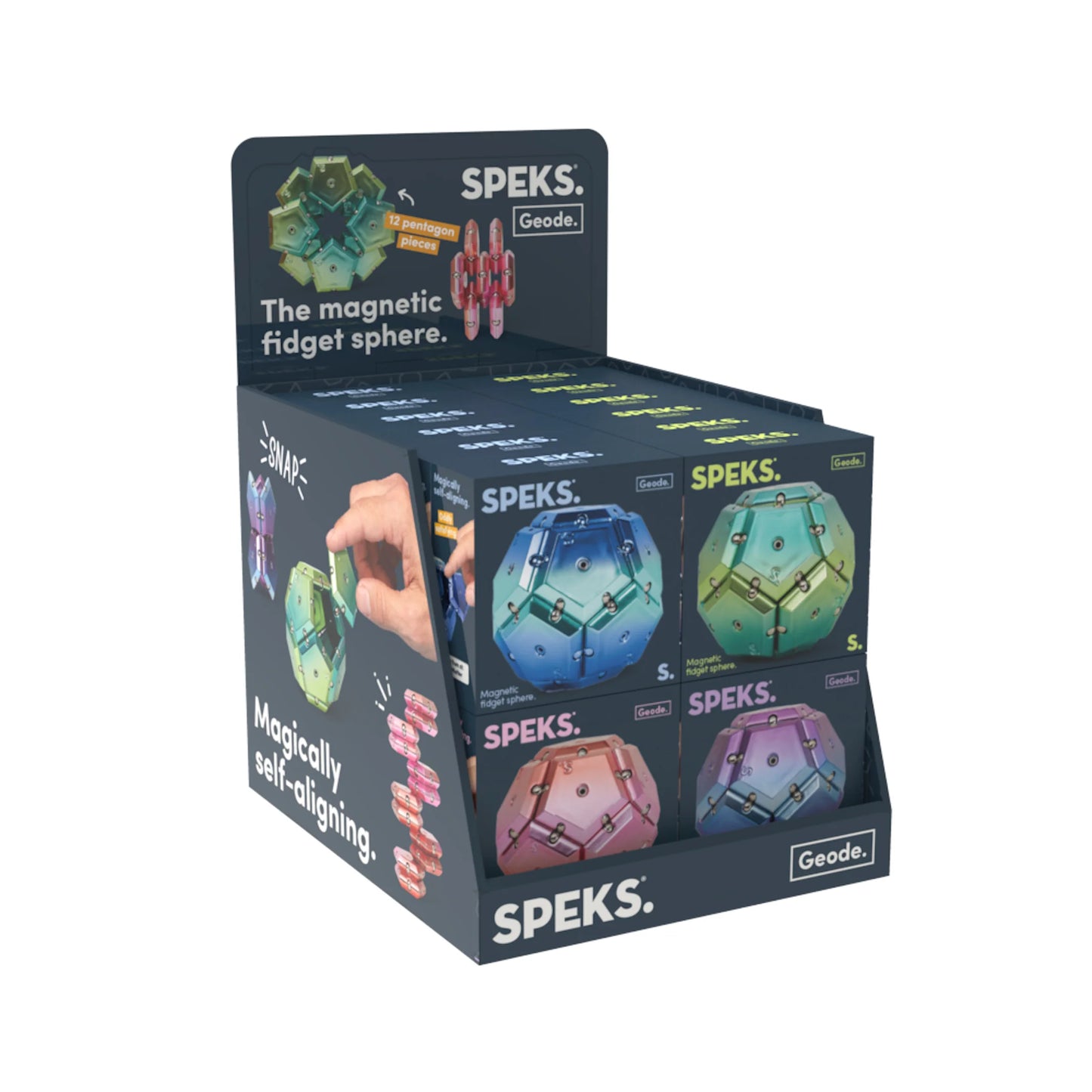 Speks Chrome Geode Assorted