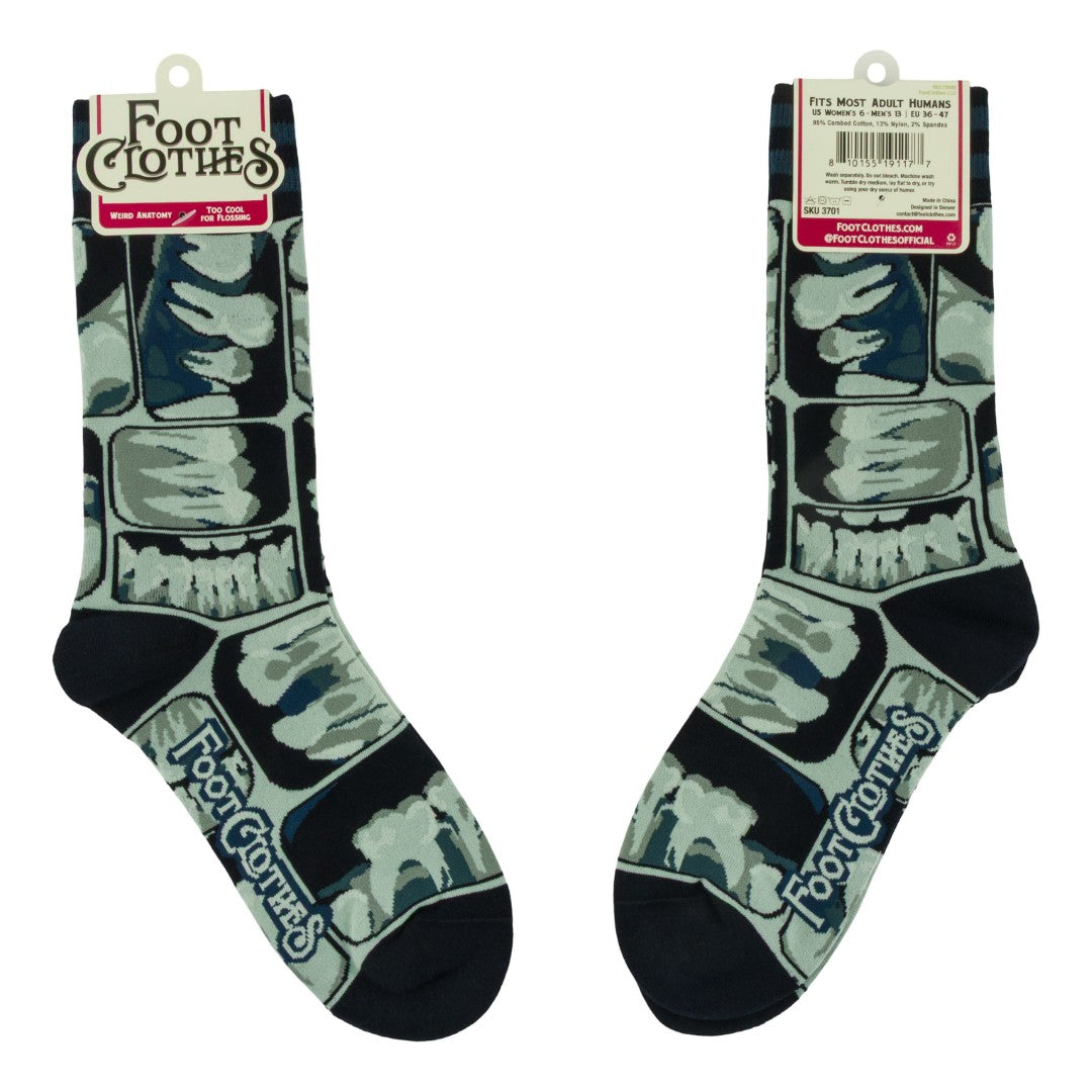 Teeth X-Ray Crew Socks