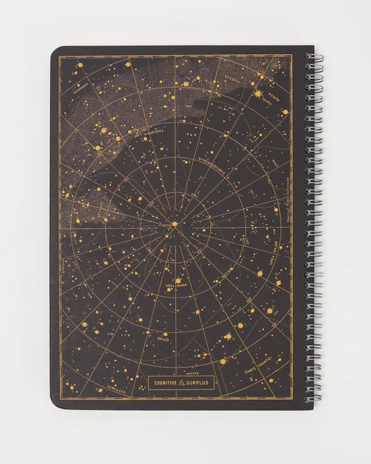 Night Sky Spiral Notebook A5