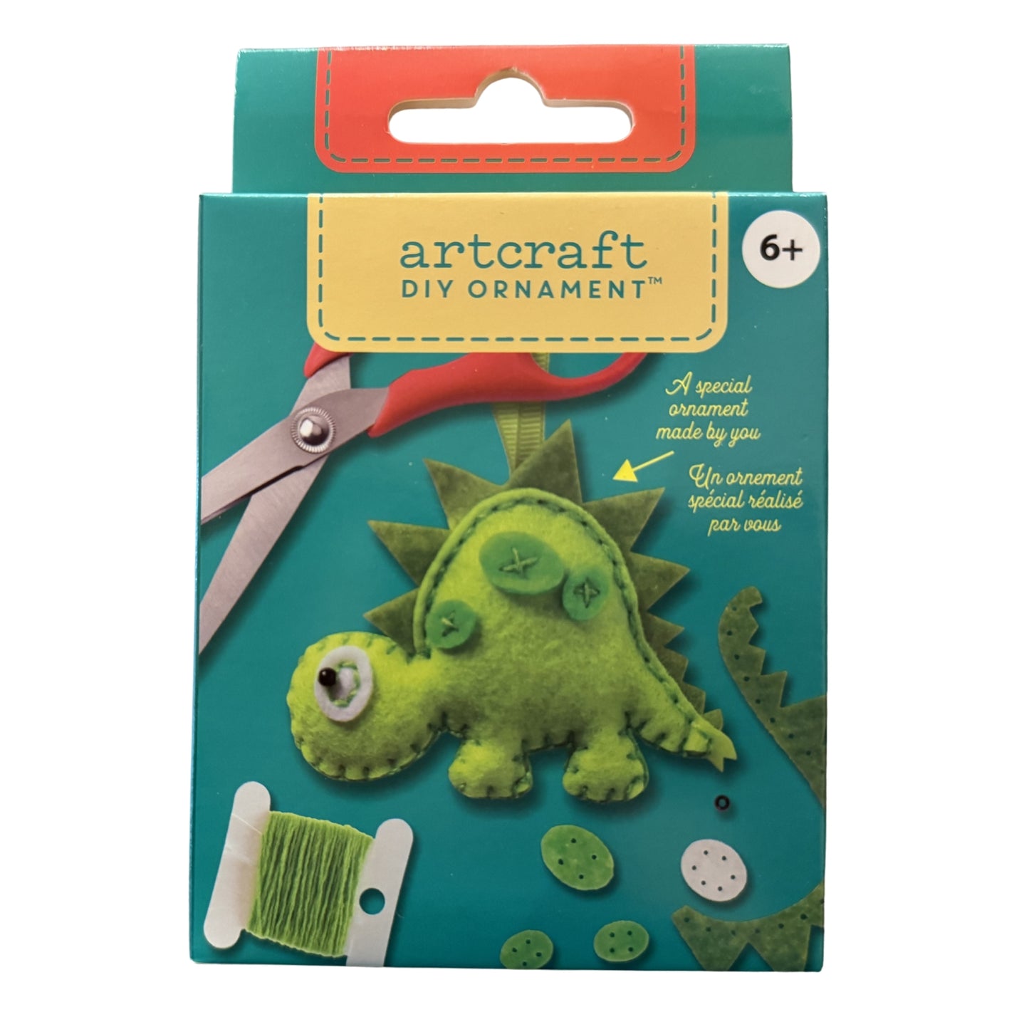 Felt Dinosaur DIY Ornament
