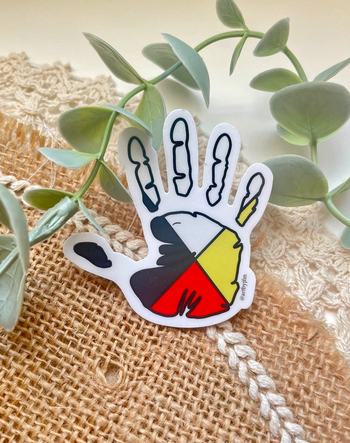 Medicine Wheel Vinyl Sticker