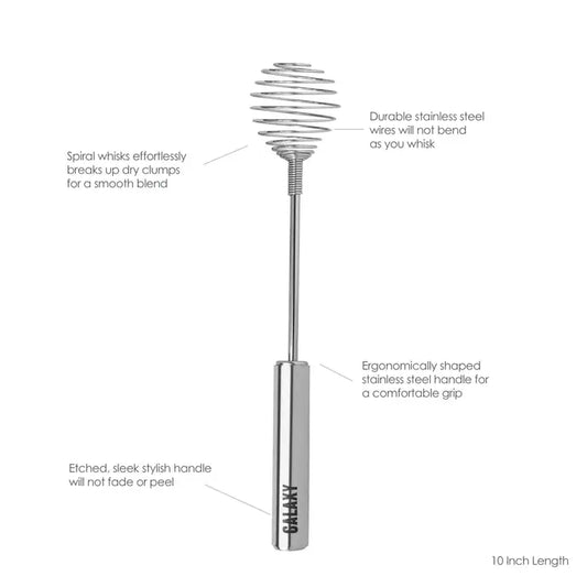 12" Galaxy coil Whisk