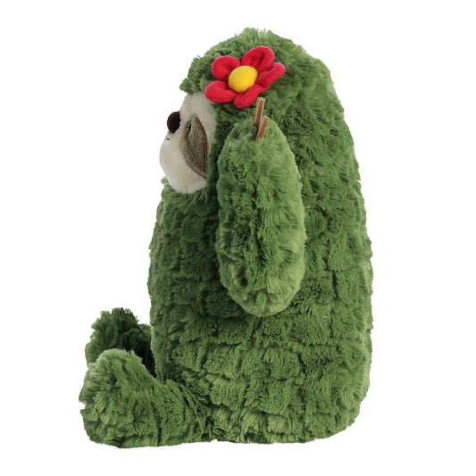 Introducing Aurora's brand new collection that will surely spike your interest! Embrace your green thumb with Cactus Sloth from the Cactus Kingdom! This Cactus Sloth is the not so prickly friend you need for your plush collection. With super soft fabric and arms raised to mimick a cactus, this Cactus Sloth is the most adorable plant friend ready for its day in the sun!