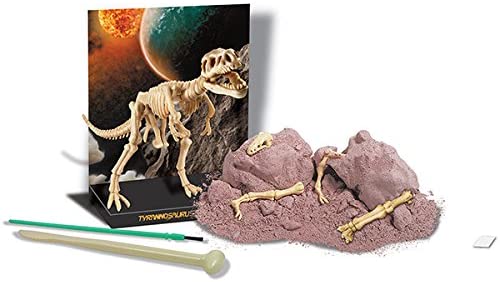 dino dinosaur tyrannosaurus rex T-rex skeleton dig 4M kit science palaeontology excavation prehistoric bone ages 8+ science at home education learning learn bone bones fossil TELUS Spark science centre gift science