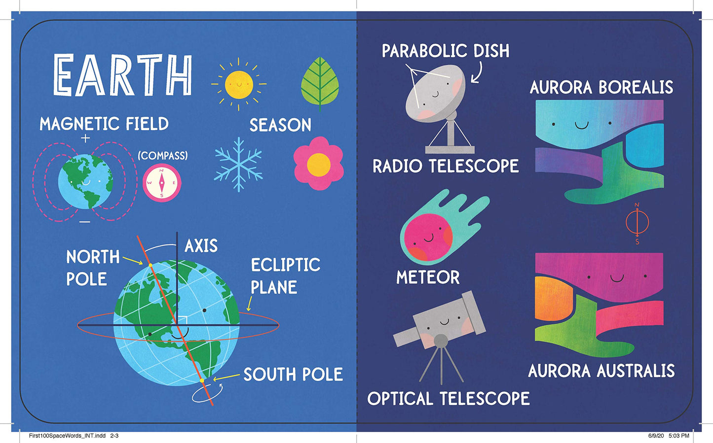Chris Ferrie once again brings complex ideas to babies with My First 100 Space Words. Now your little genius is ready to learn the essential first words of Space! From the #1 bestselling science author for kids comes a simple and colorful introduction to the first 100 space words every baby should know. With 100 colorful illustrations to look at and talk about, this is the perfect tool for your budding astronaut.