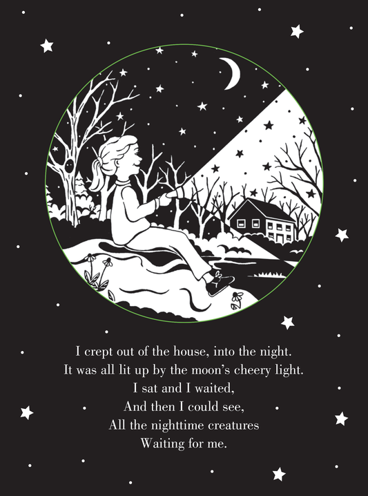 Soothe little ones' nighttime fears with this unique bedtime book! Whoo's There? offers gentle rhymes about six nighttime creatures -- an owl, a raccoon, fireflies, and more.