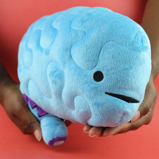 brain plush i heart guts all you need is lobe soft high quality ages 3+ neural cortex art brainiest organ memory imagination steam facts smile unique spark joy stuffed nursing nurse nurses medicine medical happiness doctor doctors gift anatomy