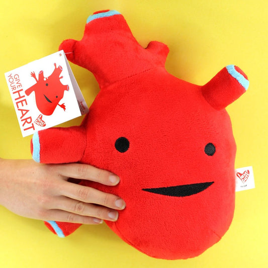 heart plush i heart guts organ cardiovascular cardiology i got the beat doctor doctors nurse nurses medical medicine medical students unique spark joy teachers love gift happiness anatomy plush soft cuddly cute gift