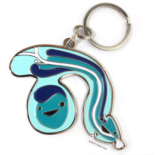penis keychain i heart guts penile plumbing testicle friend sparkly urethra zinc alloy soft enamel unique organ nursing medicine happiness gift anatomy docotr doctors