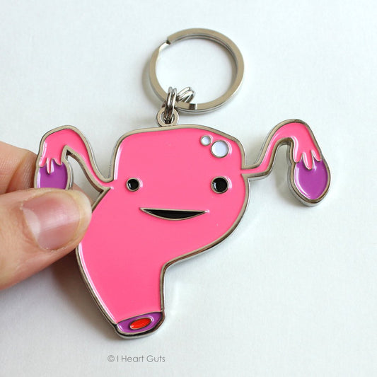 uterus keychain i heart guts keys womb service packaging educational zinc alloy soft enamel unique medicine nursing nurses nurse doctor doctors medicine anatomy happiness gift