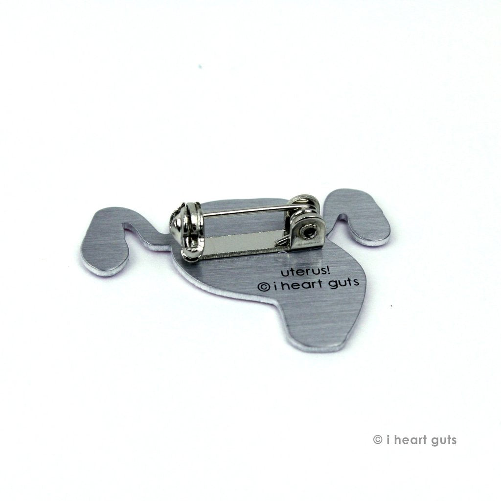 uterus pin i heart guts outside uterine pride womb service gynecologist aluminum pins unique nurse nurses nursing medicine happiness gift anatomy doctor doctors medicine medical