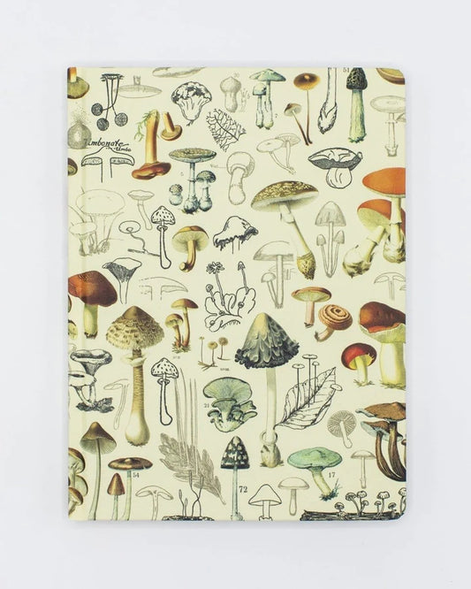 Take this fungus-inspired notebook into the woods and use it to record your findings from the forest floor. Plan a menu highlighting an assortment of wild mushrooms, sketch fairy rings, or take botany notes in its pages.