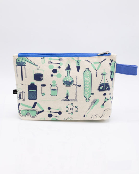 The Retro Lab Zip Bag is a funky update to your normal portable storage case. Fill with extra pipette tubes, protective goggles, or travel toiletries for trips outside the lab.