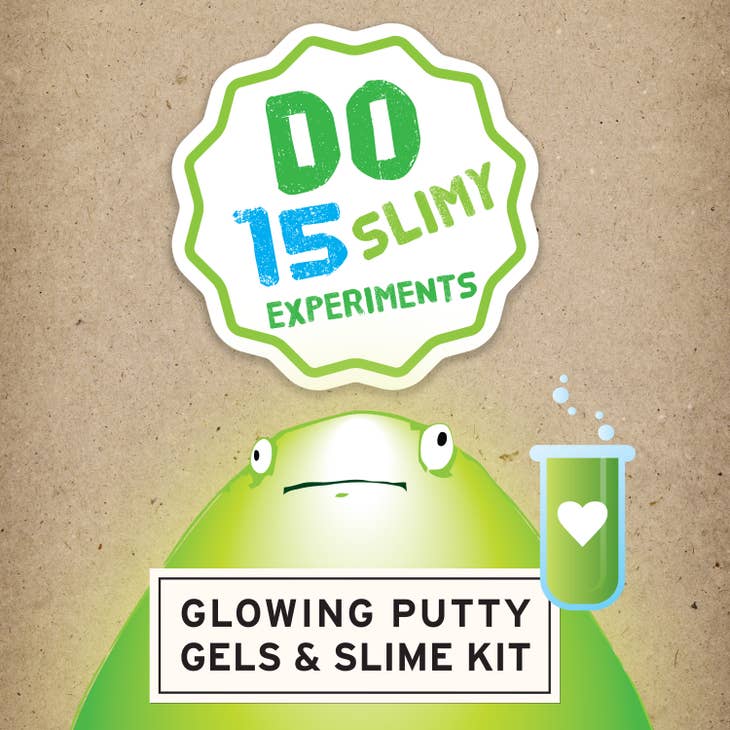 The science of slime! Hands-on explorations of states of matter, the chemistry behind gels, polymers, and phosphorescence. Enjoy 15 Experiments with making glow-in-the-dark gel, a putty substance that flows and stretches, breaks and bounces, eco-foam fizzle, and much more.