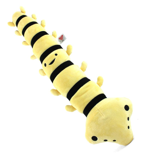 Bring a smile to that bad back with this soft, fluffy and stretchable spine plush. Soft and fluffy 21.5” x 6.5” x 3 backbone pillow bends in crazy ways your own spine cannot