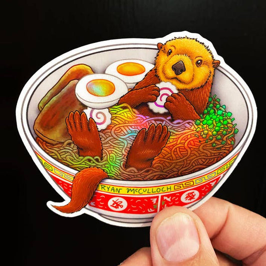 Ramen Sea Otter Sticker
