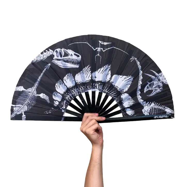 Dinosaur Fossil Hand Fan