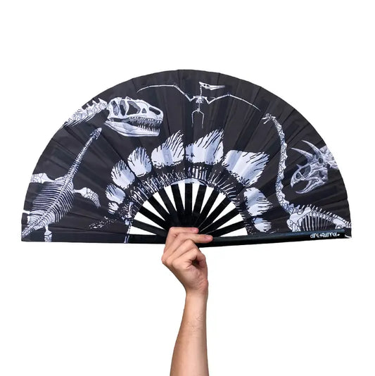 Dinosaur Fossil Hand Fan