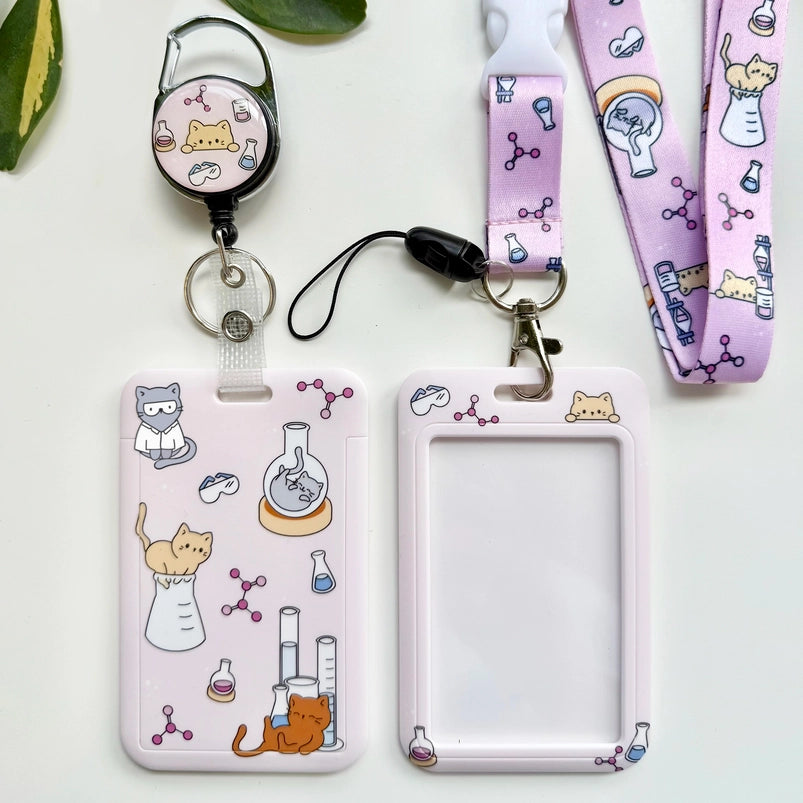 Chemistry Cats Card Holder