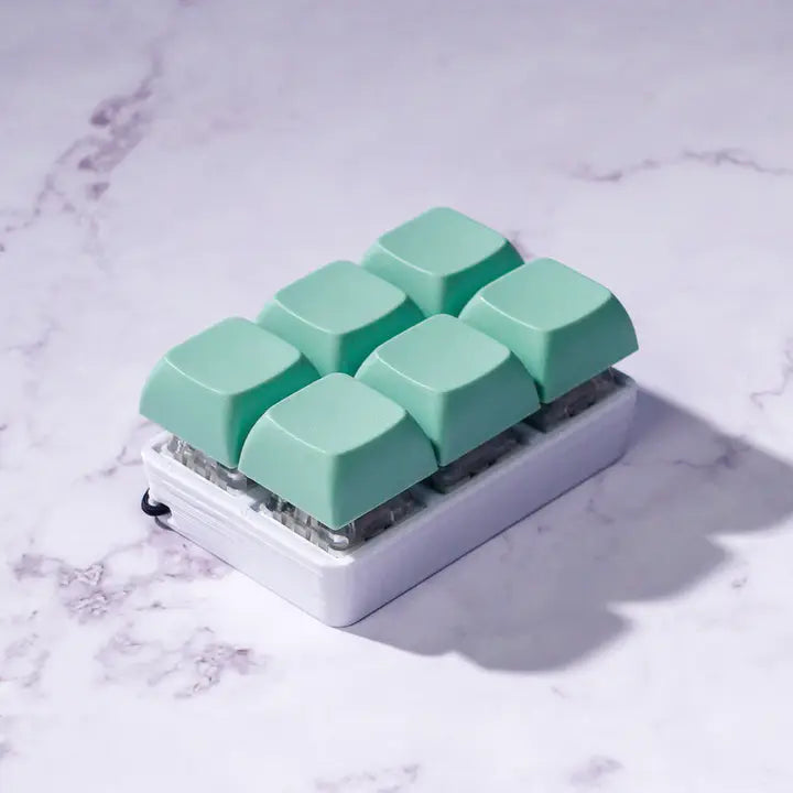 Green 6 Key Fidget Keychain