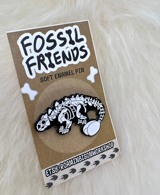 Ankylosaurus Soft Enamel Pin