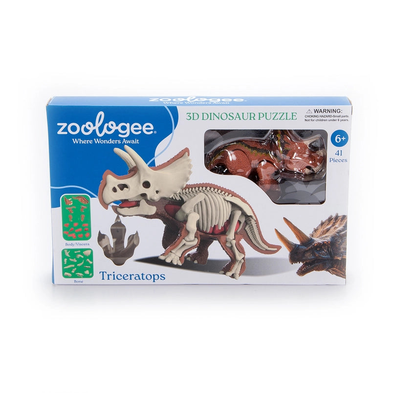 3D Triceratops Puzzle