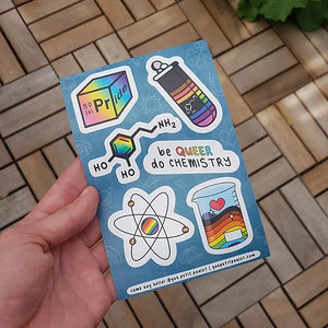 Queer Chemistry Stickers Sheet