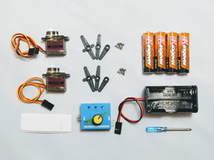 Simple Robot Kit: 2 X Metal Servo Motor Control Robot Kit