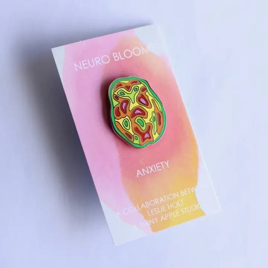 Anxiety Enamel Pin