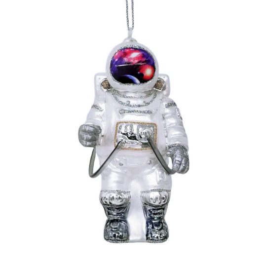 Astronaut Glass Ornament