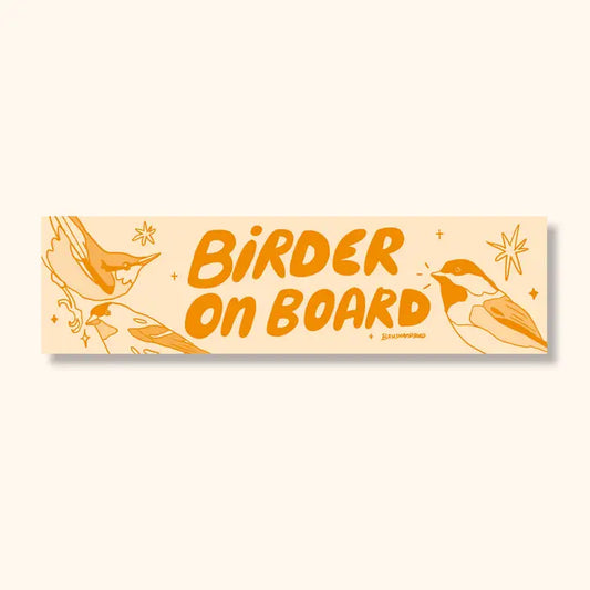 Birder on Board Bumper Sticker