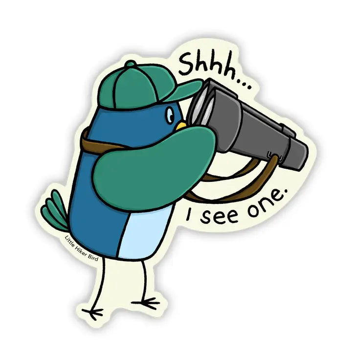 Birdwatching Vinyl Sticker