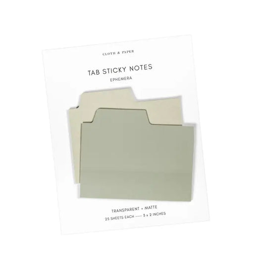 Blank Tab Sticky Note Set