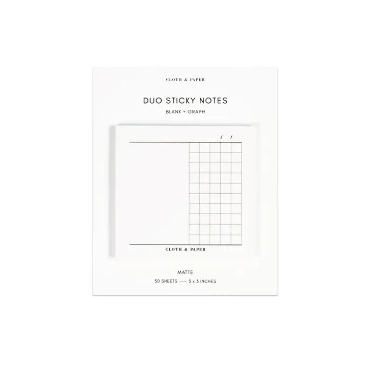 Duo Blank + Graph Sticky Notes