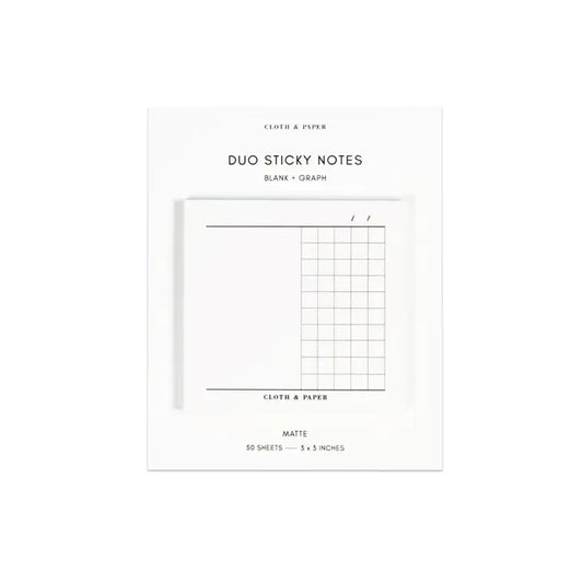 Duo Blank + Graph Sticky Notes